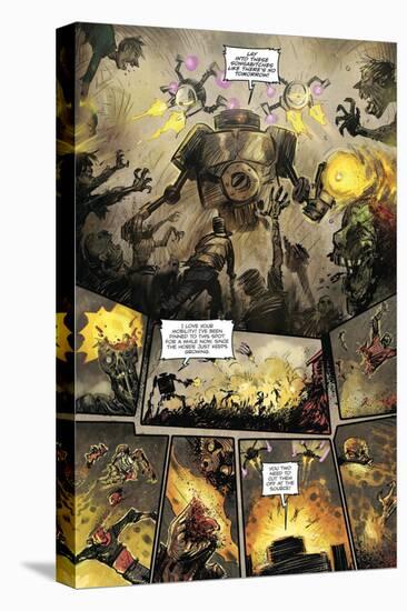 Zombies vs. Robots: Volume 1 - Comic Page with Panels-Anthony Diecidue-Stretched Canvas