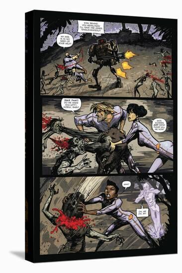 Zombies vs. Robots: Volume 1 - Comic Page with Panels-Anthony Diecidue-Stretched Canvas