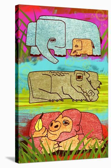 Zoo Animals I-Penny Keenan-Stretched Canvas