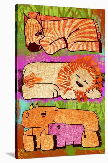 Zoo Animals II-Penny Keenan-Stretched Canvas