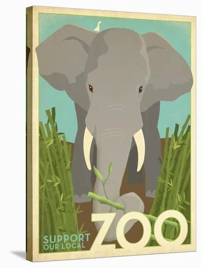 Zoo Elephant-Anderson Design Group-Stretched Canvas