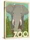 Zoo Elephant-Anderson Design Group-Stretched Canvas