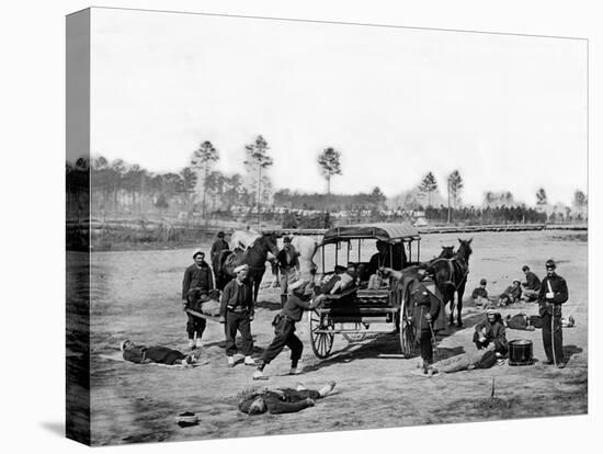Zouave Ambulance Crew, Civil War-Lantern Press-Stretched Canvas