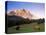 Zugspitze and Barns at Dusk, Wetterstein, Austrian Alps, Austria, Europe-Jochen Schlenker-Premier Image Canvas