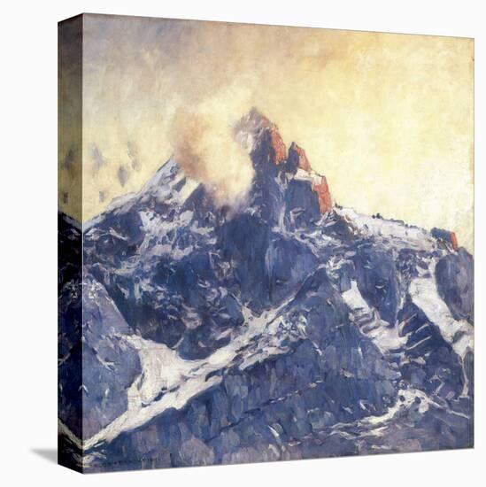 Zugspitze Mountain-Eugen Bracht-Stretched Canvas