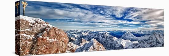 Zugspitze & Mountains Germany-null-Stretched Canvas