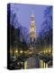 Zuiderkerkand Canal at Night, Amsterdam, Holland-Jon Arnold-Premier Image Canvas