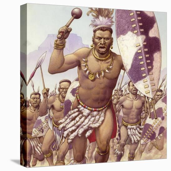 Zulu Warrior-Pat Nicolle-Premier Image Canvas