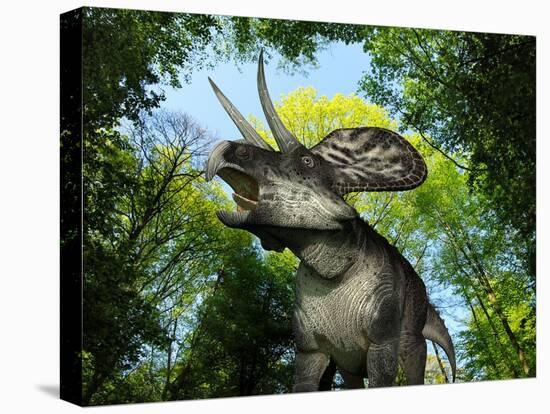 Zuniceratops Dinosaur, Artwork-Walter Myers-Premier Image Canvas