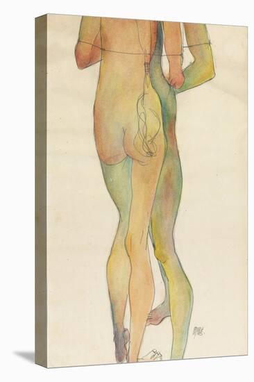 Zwei Stehende Akte, 1913-Egon Schiele-Premier Image Canvas