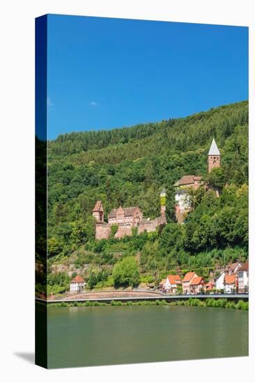 Zwingenberg Castle, Neckartal Valley, Odenwald, Burgenstrasse, Baden-Wurttemberg, Germany, Europe-Markus Lange-Premier Image Canvas