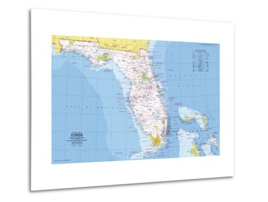 national geographic maps 1973 close up usa florida