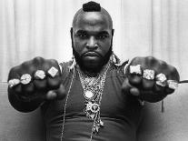 Actor Mr. T before Appearance on David Letterman Show Promoting 'Rocky Iii', NY, June 30, 1982-0 0-Framed Photographic Print