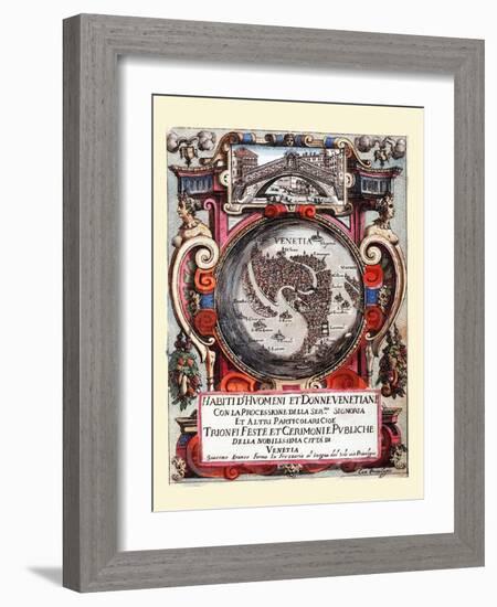 001-Portada-Habiti D’Hvomeni Et Donne Venetiane 1609-Franco Giacomo-Framed Art Print