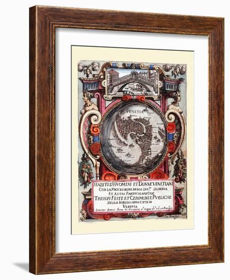 001-Portada-Habiti D’Hvomeni Et Donne Venetiane 1609-Franco Giacomo-Framed Art Print