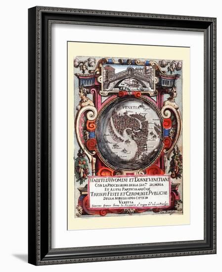 001-Portada-Habiti D’Hvomeni Et Donne Venetiane 1609-Franco Giacomo-Framed Art Print