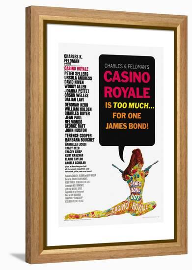 007, James Bond: Casino Royale,1967-null-Framed Premier Image Canvas