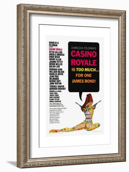 007, James Bond: Casino Royale,1967-null-Framed Giclee Print