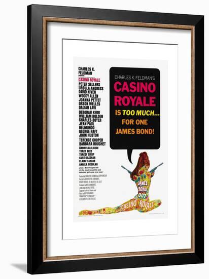 007, James Bond: Casino Royale,1967-null-Framed Giclee Print