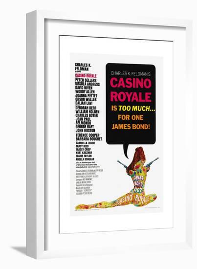 007, James Bond: Casino Royale,1967-null-Framed Giclee Print