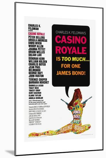 007, James Bond: Casino Royale,1967-null-Mounted Giclee Print
