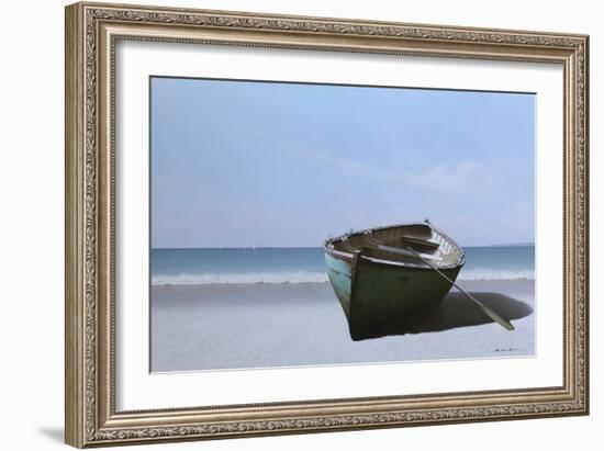 01 Blue Boat with Oar-Zhen-Huan Lu-Framed Giclee Print