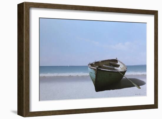 01 Blue Boat with Oar-Zhen-Huan Lu-Framed Giclee Print