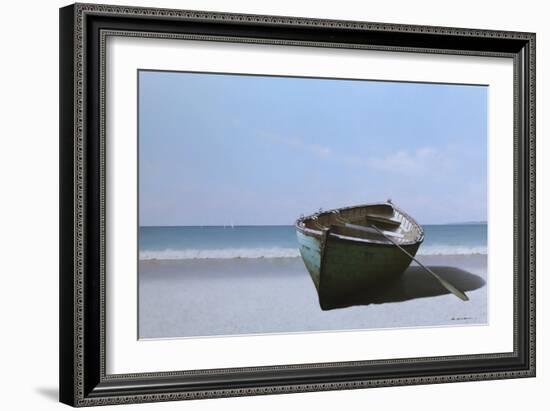 01 Blue Boat with Oar-Zhen-Huan Lu-Framed Giclee Print