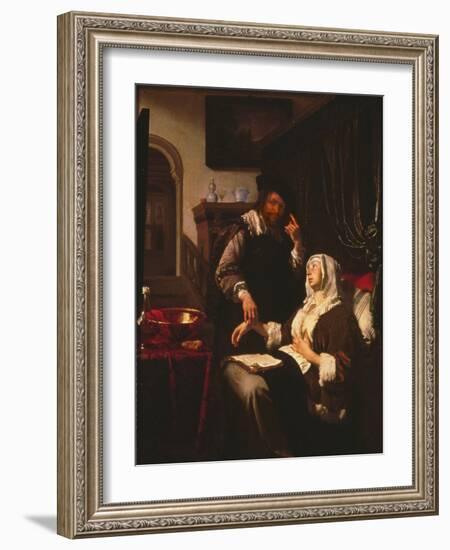 01316 the Doctor's Visit-Frans Van Mieris-Framed Giclee Print