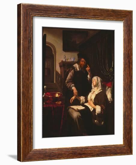 01316 the Doctor's Visit-Frans Van Mieris-Framed Giclee Print