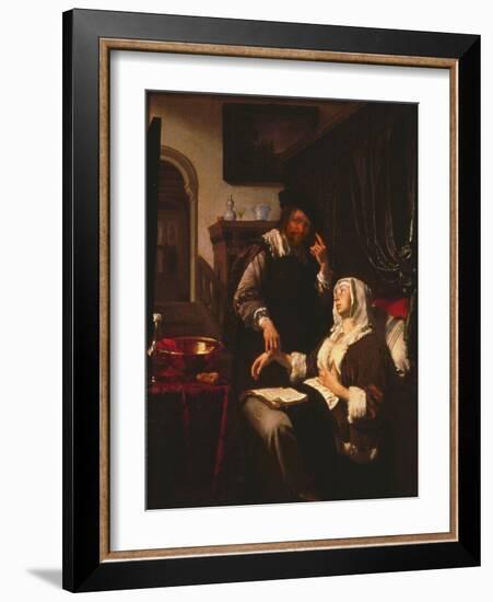 01316 the Doctor's Visit-Frans Van Mieris-Framed Giclee Print