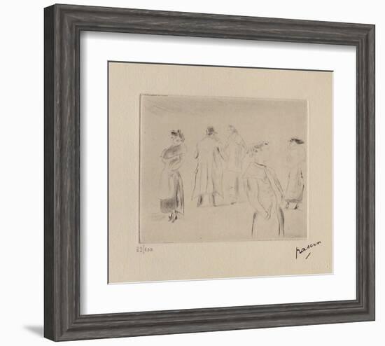 023 - Dans une rue-Jules Pascin-Framed Limited Edition