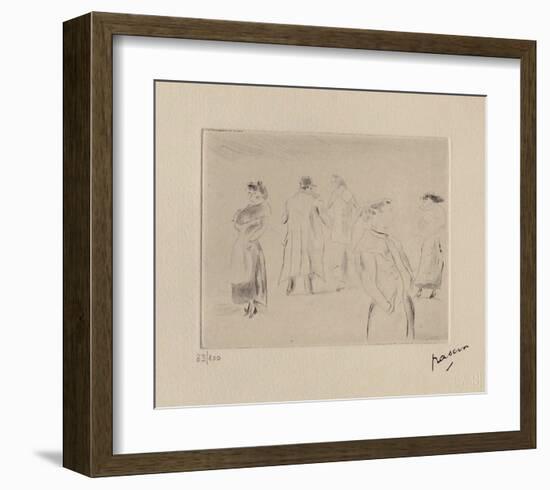 023 - Dans une rue-Jules Pascin-Framed Limited Edition