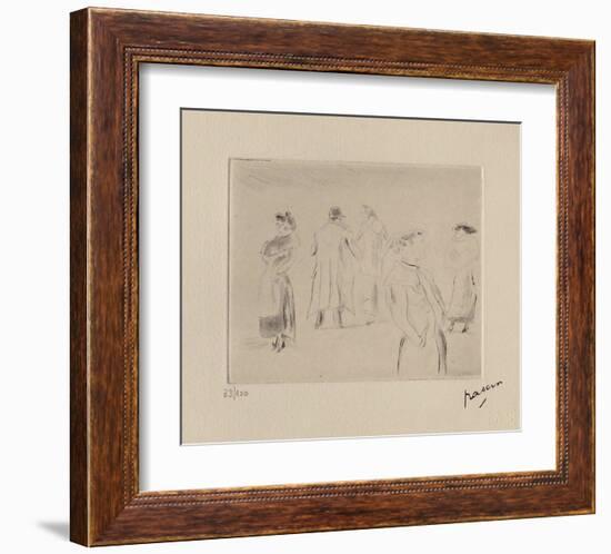 023 - Dans une rue-Jules Pascin-Framed Limited Edition