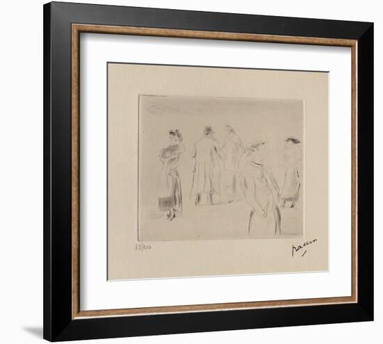 023 - Dans une rue-Jules Pascin-Framed Limited Edition