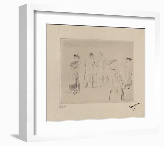 023 - Dans une rue-Jules Pascin-Framed Limited Edition