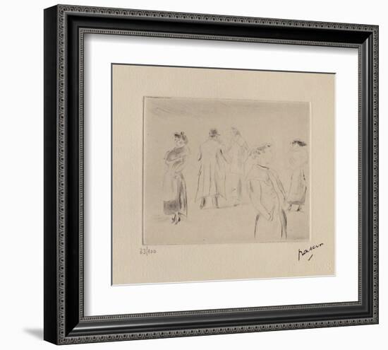 023 - Dans une rue-Jules Pascin-Framed Limited Edition