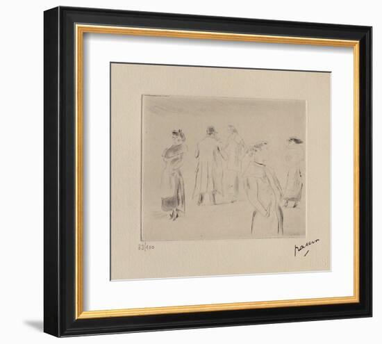 023 - Dans une rue-Jules Pascin-Framed Limited Edition