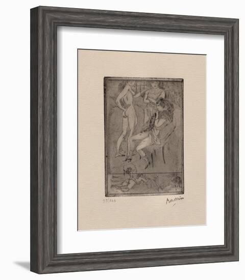 035 - Amor Victor - Trois femmes-Jules Pascin-Framed Limited Edition