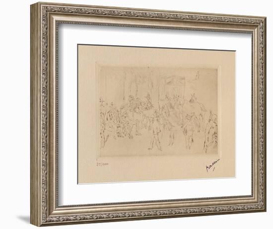 042 - Scene de fortifs-Jules Pascin-Framed Limited Edition