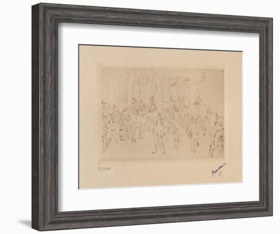 042 - Scene de fortifs-Jules Pascin-Framed Limited Edition