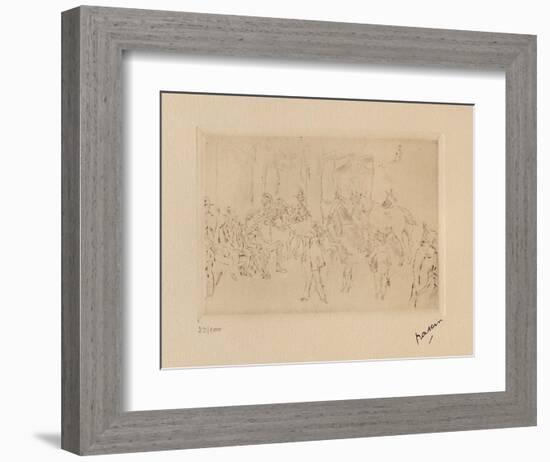 042 - Scene de fortifs-Jules Pascin-Framed Limited Edition