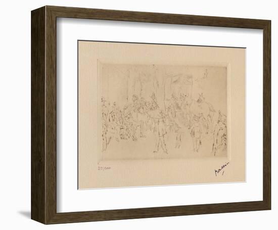 042 - Scene de fortifs-Jules Pascin-Framed Limited Edition