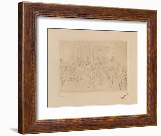 042 - Scene de fortifs-Jules Pascin-Framed Limited Edition