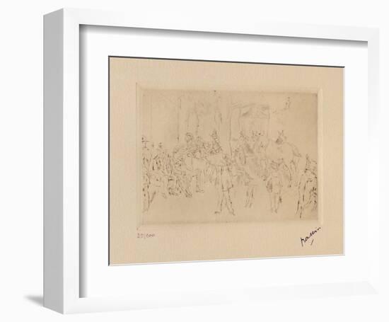 042 - Scene de fortifs-Jules Pascin-Framed Limited Edition