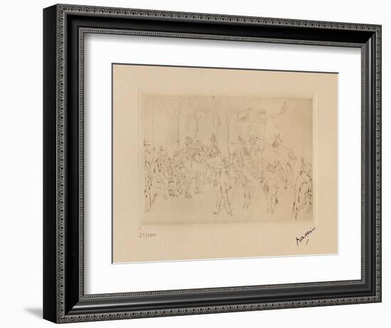 042 - Scene de fortifs-Jules Pascin-Framed Limited Edition