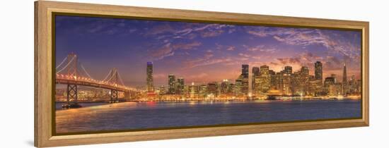 0737 SF with Bay Bridge-Doug Cavanah-Framed Premier Image Canvas