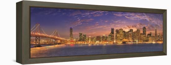 0737 SF with Bay Bridge-Doug Cavanah-Framed Premier Image Canvas