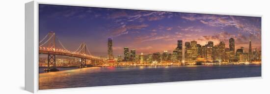 0737 SF with Bay Bridge-Doug Cavanah-Framed Premier Image Canvas