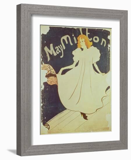 09:May Milton, France, 1895-Henri de Toulouse-Lautrec-Framed Giclee Print